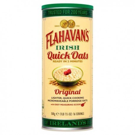 Flahavan's Quick Oats Drum - 500g | British Store Online | The Great British Shop