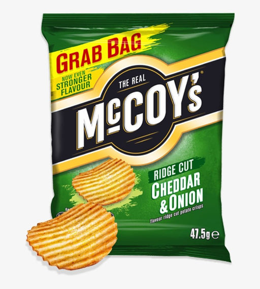 McCoys Cheddar and Onion Grab Bag - 48g | British Store Online | The Great British Shop