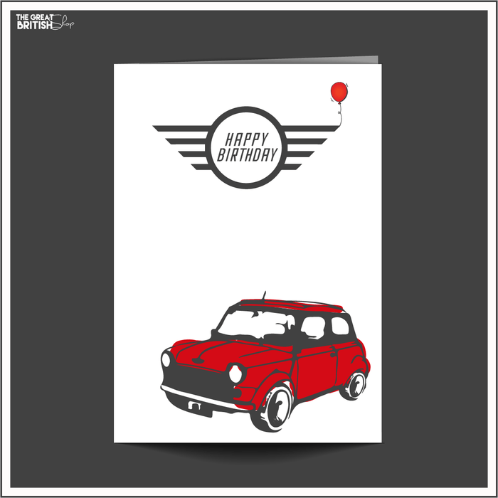 Mini Cooper Birthday Card | British Store Online | The Great British Shop