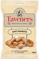 Taveners Mint Humbugs - 165g | British Store Online | The Great British Shop