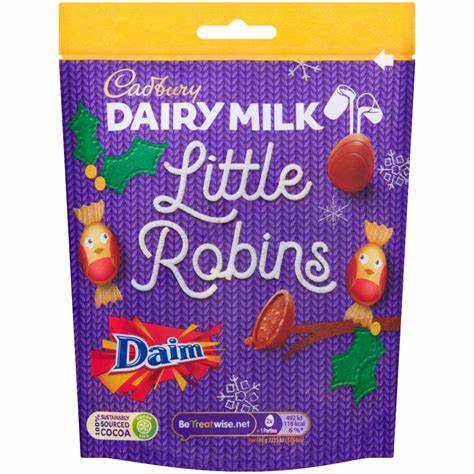 Cadbury Dairy Milk Little Daim Robins - 77g | British Store Online | The Great British Shop