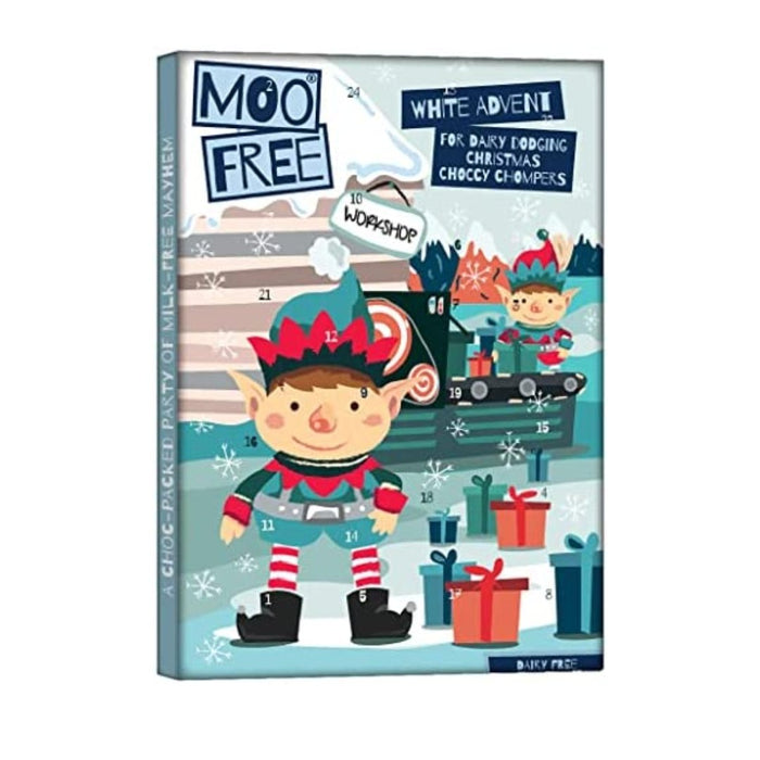 Moo Free White Advent Calendar - 70g | British Store Online | The Great British Shop