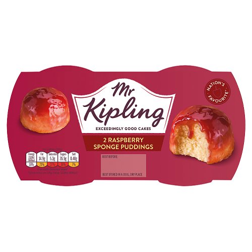 Mr Kipling Raspberry Puddings - 2 Pack | British Store Online | The Great British Shop