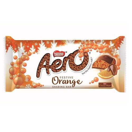 Nestlé Aero Festive Orange Sharing Bar - 90g | British Store Online | The Great British Shop