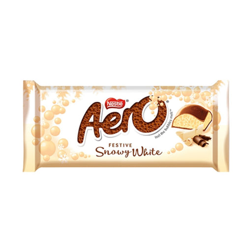 Nestlé Aero Festive Snowy White Sharing Bar - 90g | British Store Online | The Great British Shop