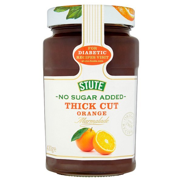 Stute Diabetic Thick Cut Orange Marmalade - 430g | British Store Online | The Great British Shop