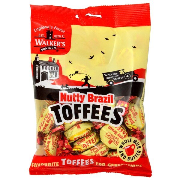 Walker's Nonsuch Nutty Brazil Toffees - 150g | British Store Online | The Great British Shop